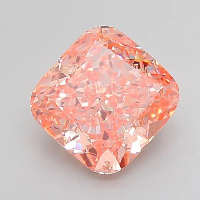 4.52ct Cushion brilliant Lab Grown Diamond (Colour Fancy Vivid Pink, Clarity VS1, IGI Certified)