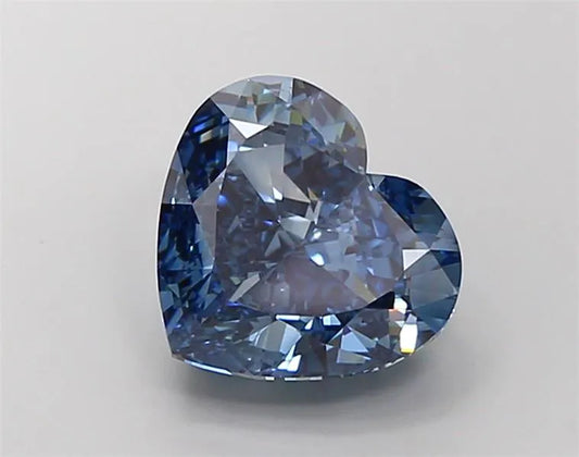 5,02 ct Herzdiamant aus Laborzucht (Farbe: Fancy Vivid Blue, Reinheit: VVS2, IGI-zertifiziert)