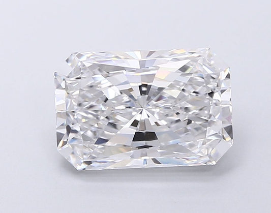 Lab-Grown Radiant Diamond - 3.46 Carats, D Color, VVS2 Clarity - Certified by IGI - Report Number: LG678565405