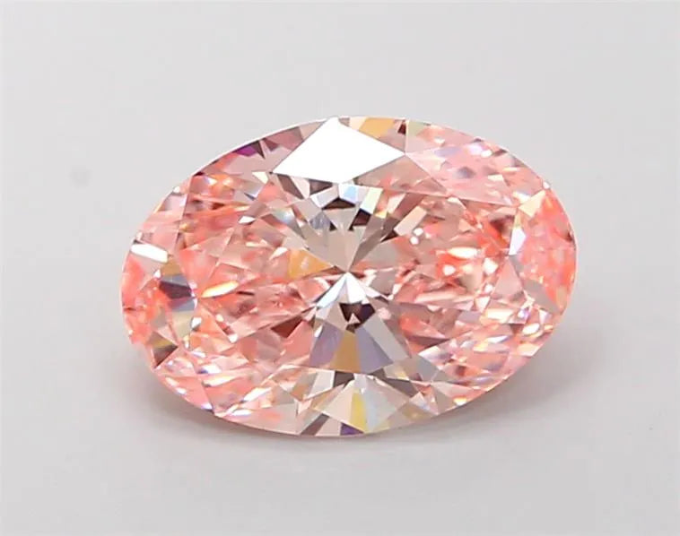2.31ct Oval Lab Grown Diamond (Colour Fancy Intense Pink, Clarity VS1, IGI Certified)
