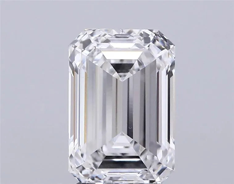 2.72ct Emerald Lab Grown Diamond (Colour D, Clarity VVS2, IGI Certified)