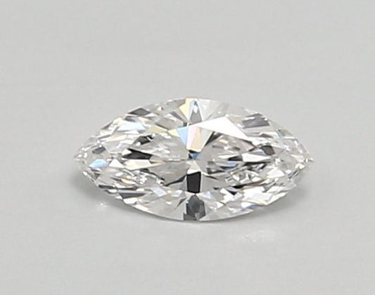 Lab-Grown Marquise Diamond - 0.34 Carats, D Color, VS2 Clarity - Certified by IGI - Report Number: LG681523195
