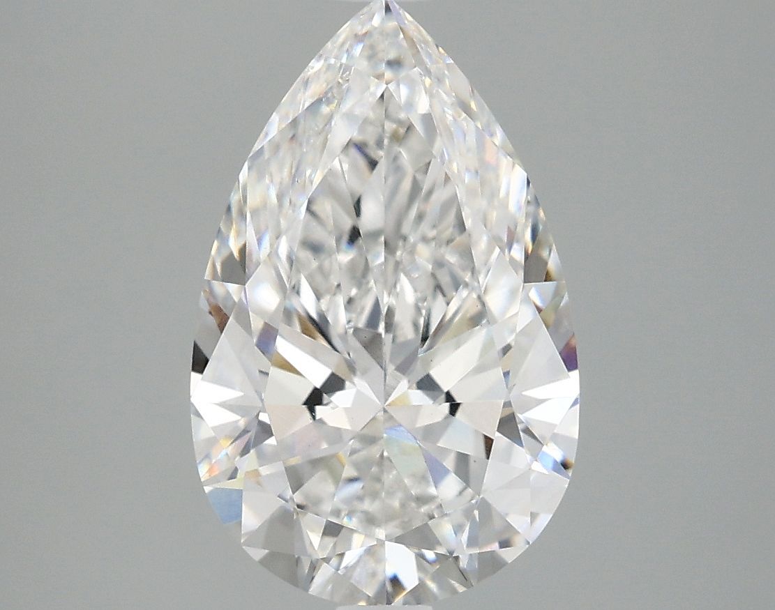 Lab-Grown Pear Diamond - 2.98 Carats, E Color, VS2 Clarity - Certified by IGI - Report Number: LG681587536