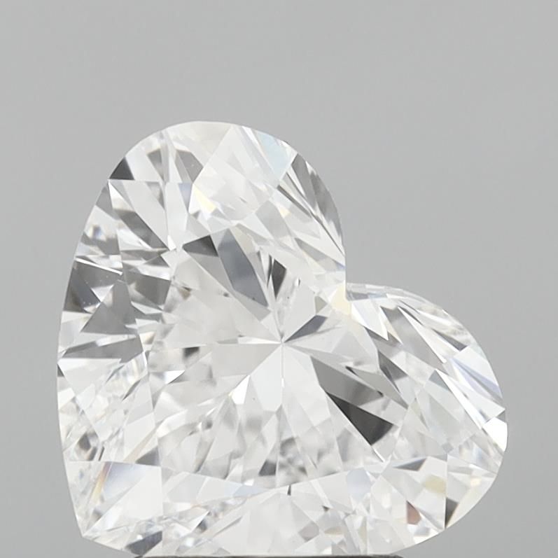 Lab-Grown Heart Diamond - 2.53 Carats, D Color, VVS2 Clarity - Certified by IGI - Report Number: LG711530323