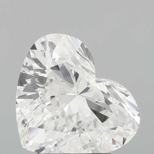 Lab-Grown Heart Diamond - 2.53 Carats, D Color, VVS2 Clarity - Certified by IGI - Report Number: LG711530323