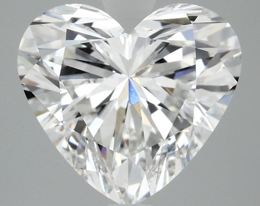 Lab-Grown Heart Diamond - 4.0 Carats, D Color, VVS2 Clarity - Certified by IGI - Report Number: LG696596485