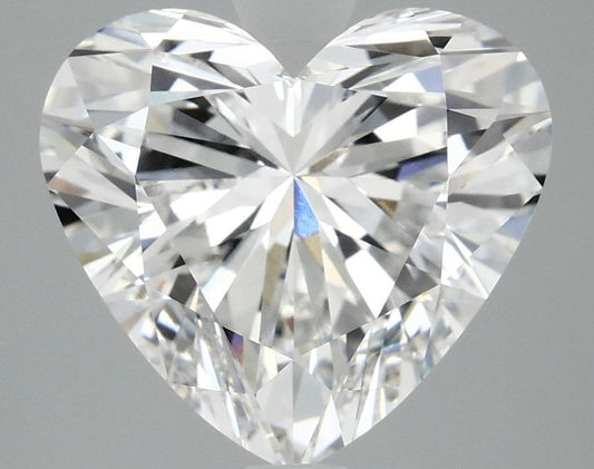 Lab-Grown Heart Diamond - 4.0 Carats, D Color, VVS2 Clarity - Certified by IGI - Report Number: LG696596485