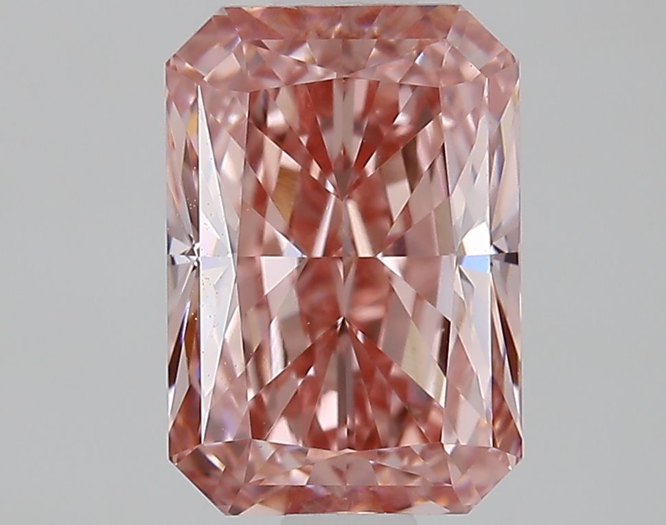 Lab-Grown Radiant Diamond - 1.51 Carats, Fancy Vivid Pink Color, VVS2 Clarity - Certified by IGI - Report Number: LG667436391