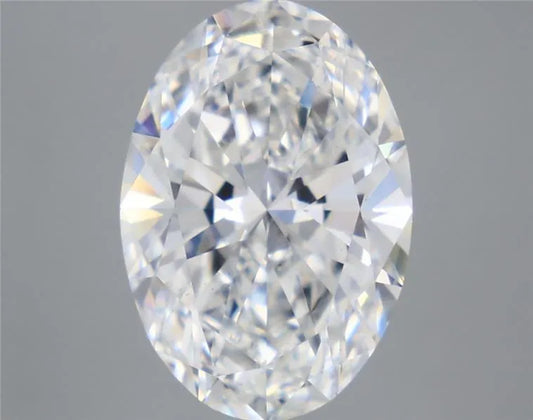 5,09 ct ovaler, im Labor gezüchteter Diamant (Farbe E, Reinheit VS1, IGI-zertifiziert)