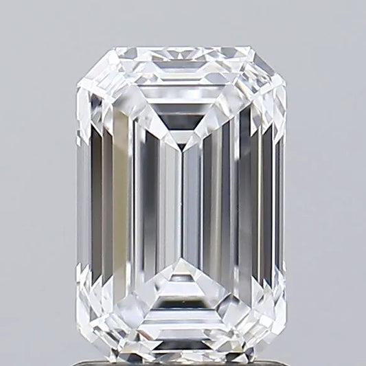 1.50ct Emerald Lab Grown Diamond (Colour D, Clarity IF, IGI Certified)