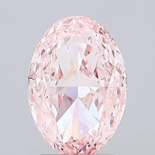 2.06ct Oval Lab Grown Diamond (Colour Fancy Intense Pink, Clarity VS2, IGI Certified)