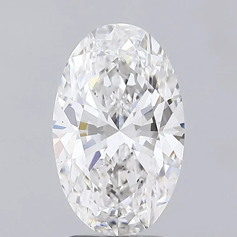 2.50ct Oval Lab Grown Diamond (Colour F, Clarity VS1, IGI Certified)