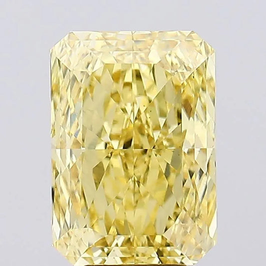 Diamant de laboratoire radiant de 6,50 ct (couleur jaune vif fantaisie, pureté VS1, certifié IGI)