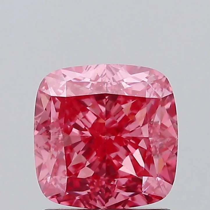 1.70ct Cushion modified Lab Grown Diamond (Colour Fancy Vivid Pink, Clarity VS1, IGI Certified)
