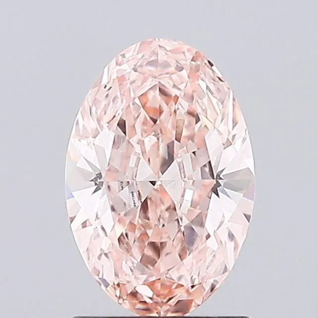 1.07ct Oval Lab Grown Diamond (Colour Fancy Intense Pink, Clarity VS1, IGI Certified)