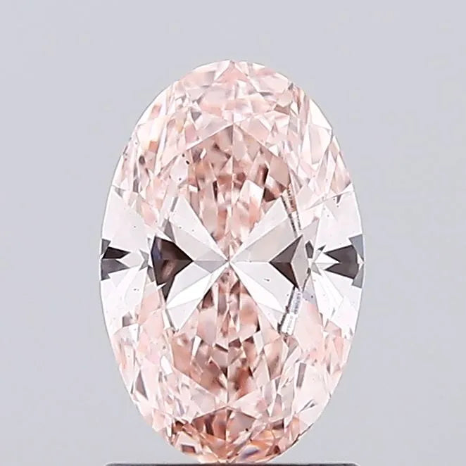 1.07ct Oval Lab Grown Diamond (Colour Fancy Intense Pink, Clarity VS2, IGI Certified)
