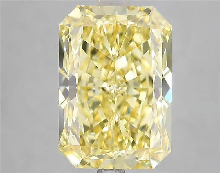 5.21ct Radiant Lab Grown Diamond (Colour Fancy Vivid Yellow, Clarity VVS2, Cut GD, IGI Certified)