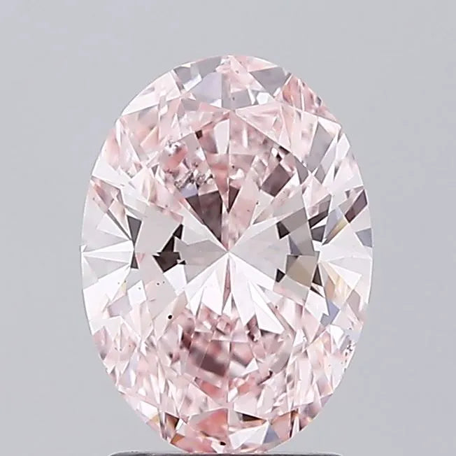 2.00ct Oval Lab Grown Diamond (Colour Fancy Intense Pink, Clarity VS2, IGI Certified)