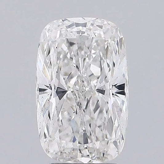 Diamant de laboratoire modifié coussin de 3,44 ct (couleur F, pureté VS2, certifié IGI)