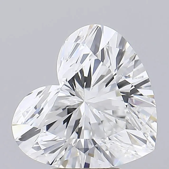 5.05ct Heart Lab Grown Diamond (Colour E, Clarity VVS2, IGI Certified)