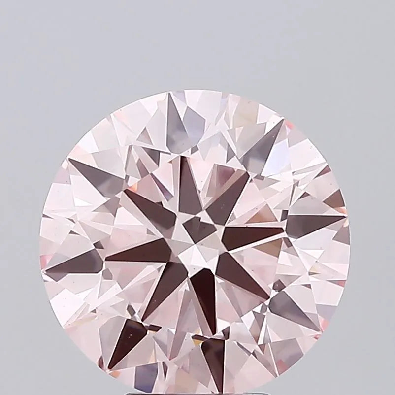 5.49ct Round Lab Grown Diamond (Colour Fancy Intense Pink, Clarity VS1, Cut ID, IGI Certified)