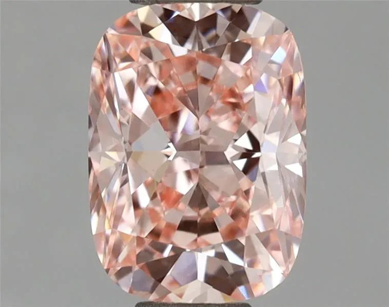0.98ct Cushion brilliant Lab Grown Diamond (Colour Fancy Vivid Pink, Clarity VS1, IGI Certified)