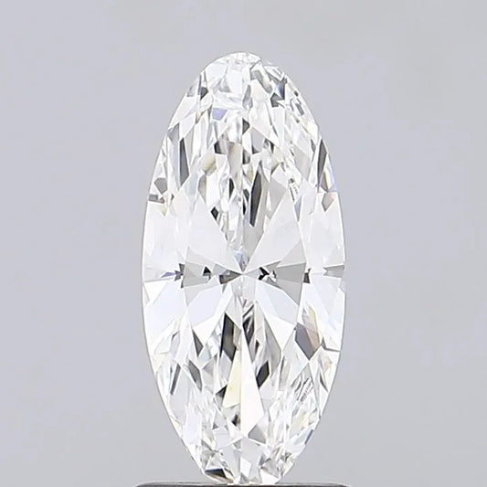 1,13 ct ovaler, im Labor gezüchteter Diamant (Farbe F, Reinheit VVS2, IGI-zertifiziert)