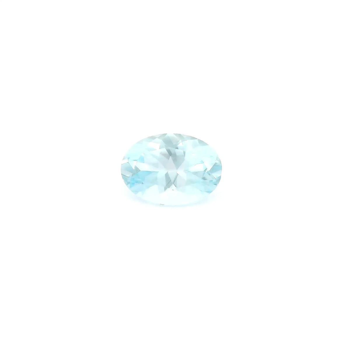 0.65ct Oval Natural Aquamarine (Colour Blue, Clarity Eye Clean, Cut Faceted)