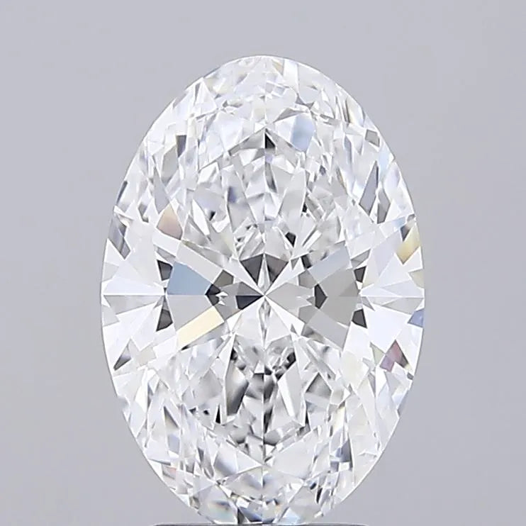 3.25ct Oval Lab Grown Diamond (Colour D, Clarity VVS2, GIA Certified)