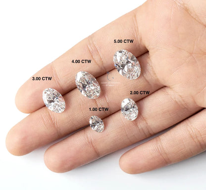 IGI-zertifizierter ovaler, im Labor gezüchteter Diamant – Farbe D–E, Reinheit VS1+, exzellenter Schliff (1–4 ct)