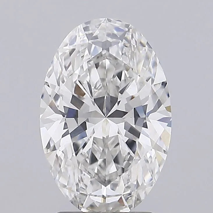 2,58 ct ovaler, im Labor gezüchteter Diamant (Farbe F, Reinheit VS1, IGI-zertifiziert)