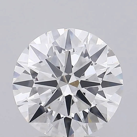 3,10 ct runder, im Labor gezüchteter Diamant (Farbe F, Reinheit VS2, Schliff-ID, IGI-zertifiziert)