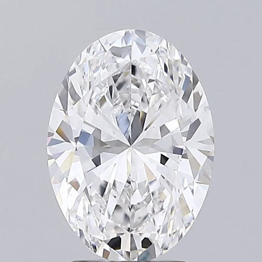 3,02 ct ovaler, im Labor gezüchteter Diamant (Farbe D, Reinheit VS1, IGI-zertifiziert)