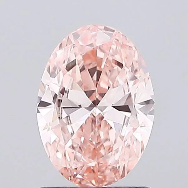 1.04ct Oval Lab Grown Diamond (Colour Fancy Vivid Pink, Clarity VS1, IGI Certified)