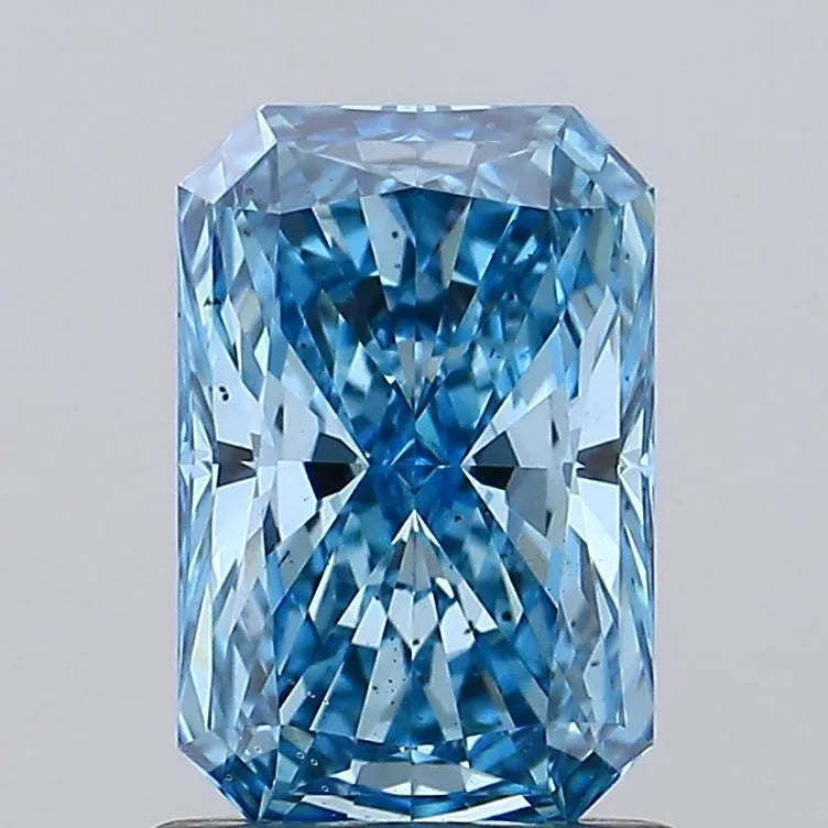 1.18ct Radiant Lab Grown Diamond (Colour Fancy Vivid Blue, Clarity VS2, IGI Certified)