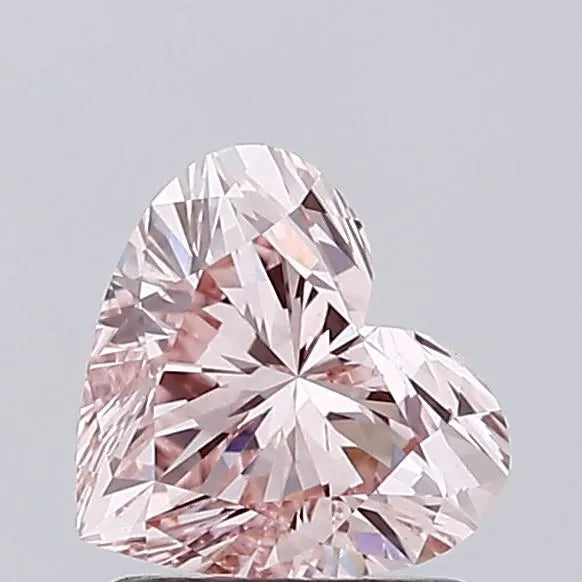 1.25ct Heart Lab Grown Diamond (Colour Fancy Pink, Clarity VS1, IGI Certified)