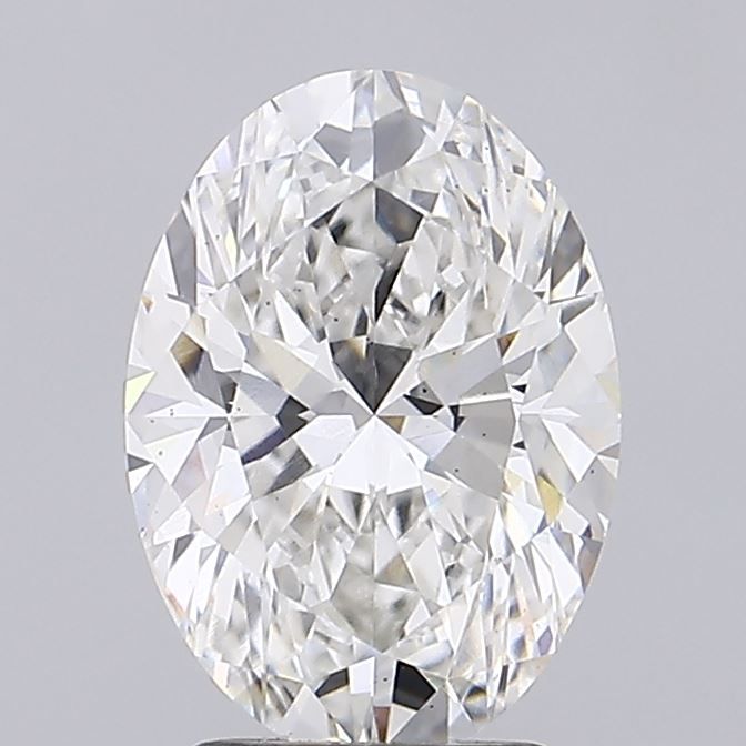 Lab-Grown Oval Diamond - 2.57 Carats, F Color, VS2 Clarity - Certified by IGI - Report Number: LG680533124