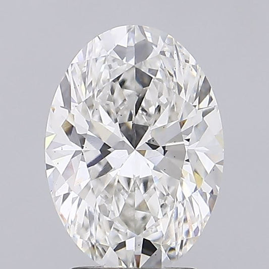 Lab-Grown Oval Diamond - 2.57 Carats, F Color, VS2 Clarity - Certified by IGI - Report Number: LG680533124