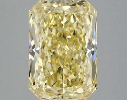Lab-Grown Radiant Diamond - 3.06 Carats, Fancy Intense Yellow Color, VVS2 Clarity - Certified by IGI - Report Number: LG683520283