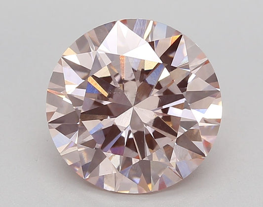 Lab-Grown Round Diamond - 4.0 Carats, Fancy Pink Color, VS2 Clarity - Certified by IGI - Report Number: LG625432422