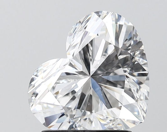 Lab-Grown Heart Diamond - 1.99 Carats, E Color, VS1 Clarity - Certified by IGI - Report Number: LG689529019