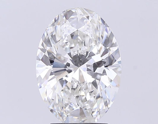 Lab-Grown Oval Diamond - 3.52 Carats, F Color, VVS2 Clarity - Certified by IGI - Report Number: LG719549399