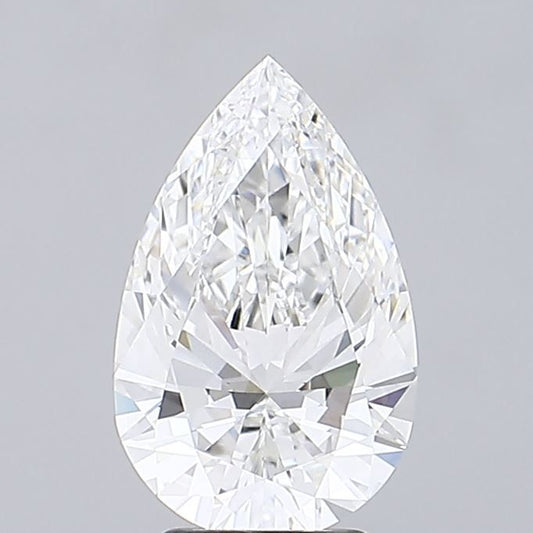 Lab-Grown Pear Diamond - 3.08 Carats, E Color, VVS2 Clarity - Certified by IGI - Report Number: LG691510498