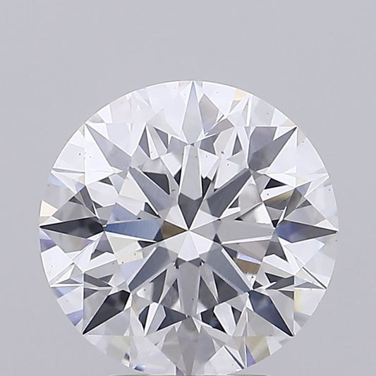 Lab-Grown Round Diamond - 4.03 Carats, E Color, VS2 Clarity - Certified by IGI - Report Number: LG687558076
