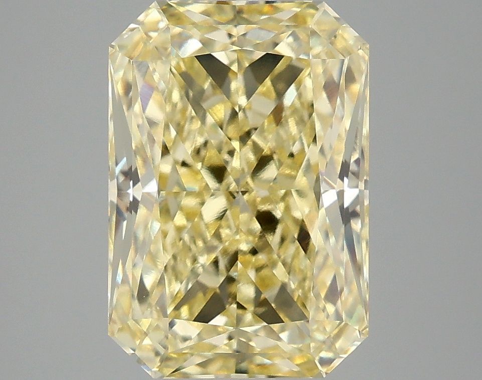 Lab-Grown Radiant Diamond - 4.03 Carats, Fancy Intense Yellow Color, VVS2 Clarity - Certified by IGI - Report Number: LG681558821