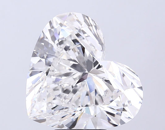 Lab-Grown Heart Diamond - 8.1 Carats, E Color, VS1 Clarity - Certified by IGI - Report Number: LG712587942