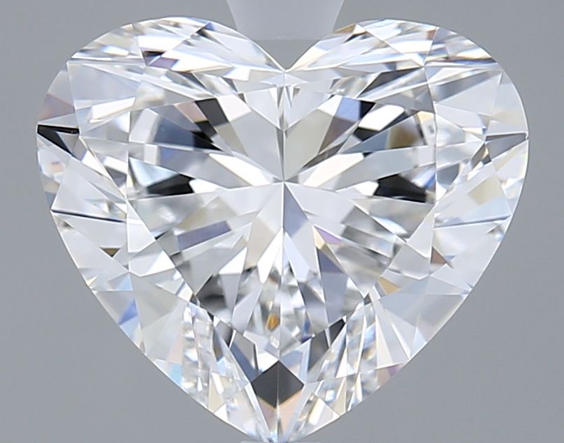 Lab-Grown Heart Diamond - 3.02 Carats, E Color, VVS2 Clarity - Certified by IGI - Report Number: LG680505982