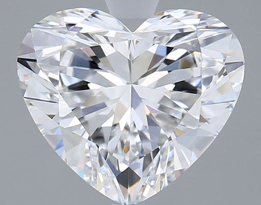 Lab-Grown Heart Diamond - 3.02 Carats, E Color, VVS2 Clarity - Certified by IGI - Report Number: LG680505982
