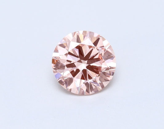 Lab-Grown Round Diamond - 0.71 Carats, Fancy Intense Pink Color, VS1 Clarity - Certified by IGI - Report Number: LG563235309