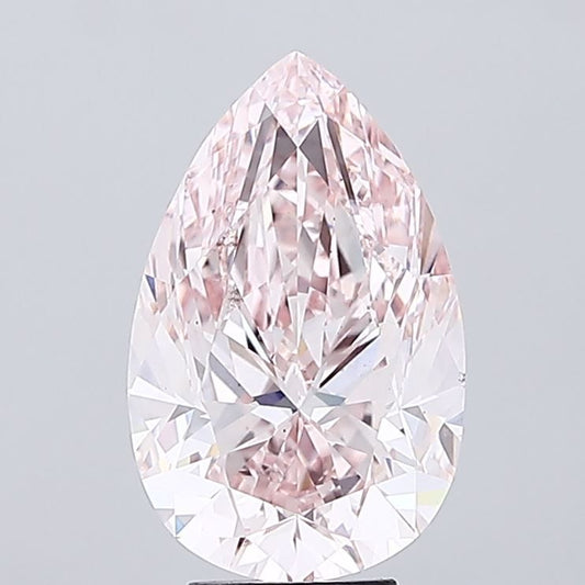 Lab-Grown Pear Diamond - 6.01 Carats, Fancy Pink Color, VS2 Clarity - Certified by IGI - Report Number: LG644428085